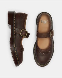 Dr Martens - Mary Jane Flower Shoes - Women's
