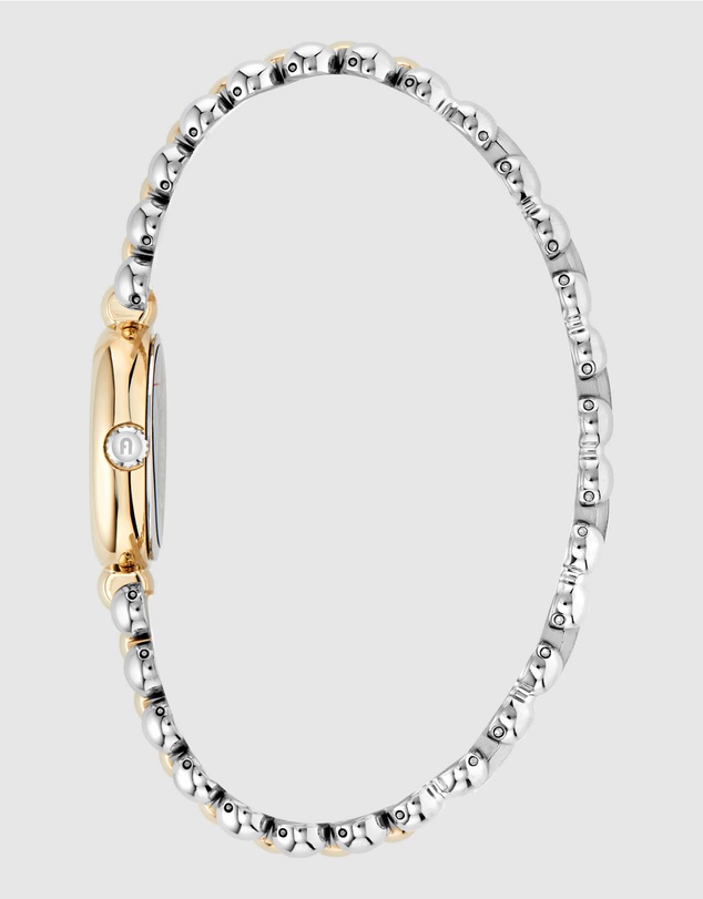 Furla - Delizia Silver and Yellow Gold-Tone Bracelet Watch