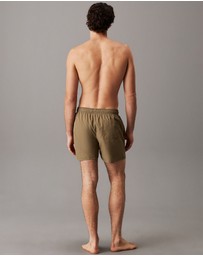 Calvin Klein - CK Monogram Medium Drawstring Swim Shorts