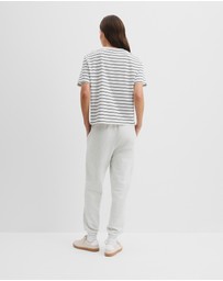Country Road - Australian Cotton Cr Logo Stripe T-shirt
