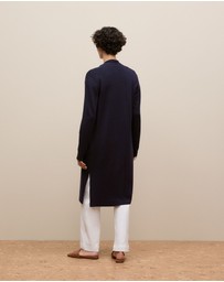 Trenery - Merino Longline Cardigan in Navy