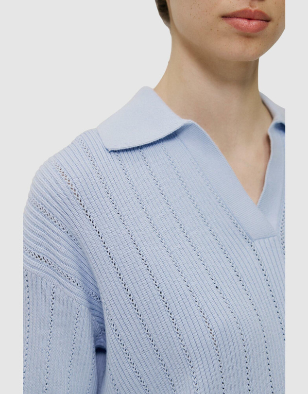 Trenery - Cotton Cashmere Fine Cable Polo