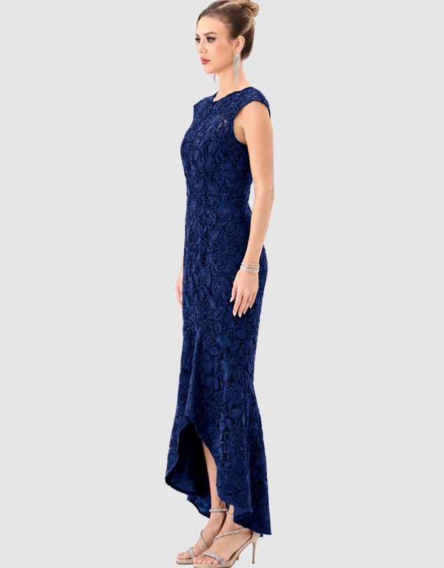 Bariano - Freida Lace Hi Lo Dress