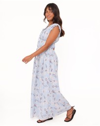 Petal & Pup - Bancroft Maxi Dress - Blue Flannel Floral