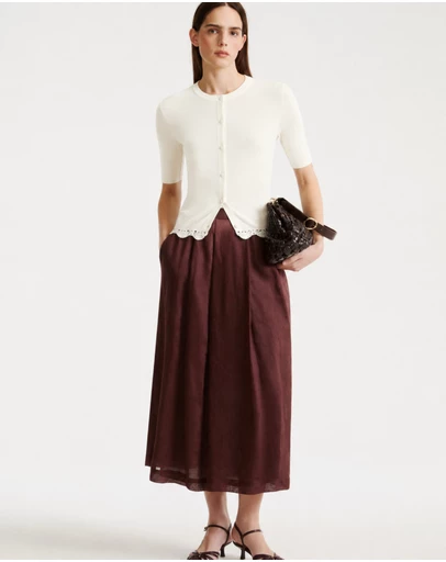 Marella - Crepe Whisper Knit Cardigan