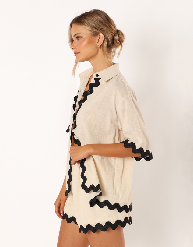 Petal & Pup - Wilson Short Set - Cream Black