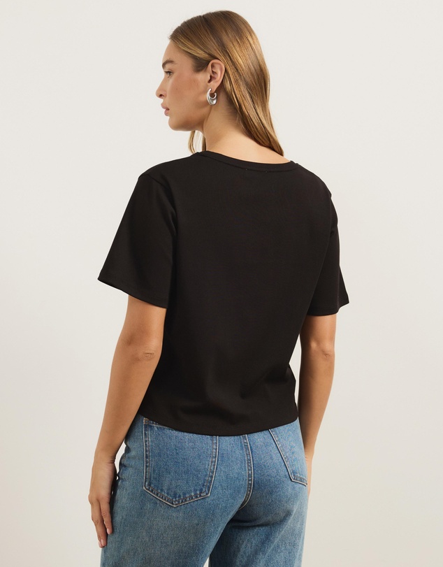 Atmos&Here - Cotton V-Neck T-Shirt