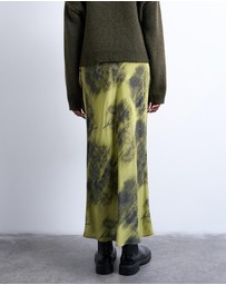 TOPSHOP - Bias Maxi Skirt With Blurred Floral Print