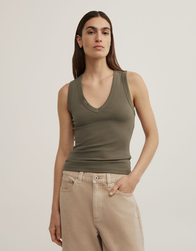Witchery - Fine Rib V-neck Tank