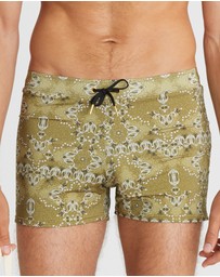 Aqua Blu Australia - Driftwood Lycra Swim Shorts