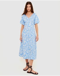 Staple the Label - Solea V-Neck Midi Dress