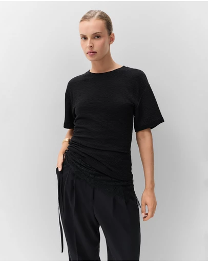 UNISON - Textured Tuck Detail Tee