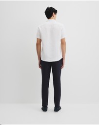 Country Road - Regular Fit Organically Grown Linen Short Sleeve Shirt