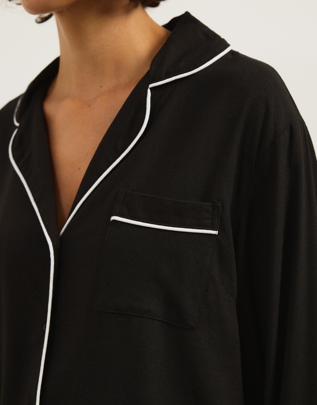 Atmos&Here - Ava Linen Blend Long PJ Set