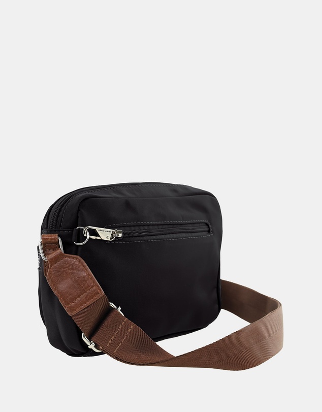 Pierre Cardin - Pierre Cardin RFID Anti-Theft Nylon Crossbody Bag