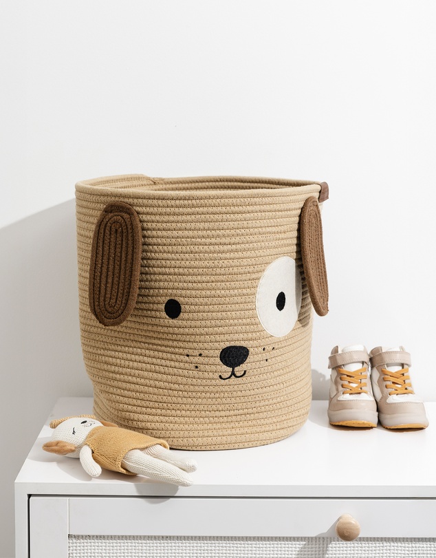 Living Textiles - Cotton Rope Animal Hampers - Puppy