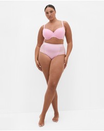 City Chic - Signature T-Shirt Bra - Cherry Blossom