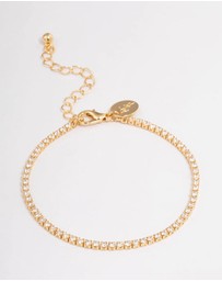 Lovisa - Gold Plated Small Round Tennis Bracelet