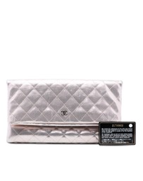 Pre-Loved by Azura Reborn - Pre-Loved Quilted Calfskin Pixel Effect Beauty Foldover Clutch