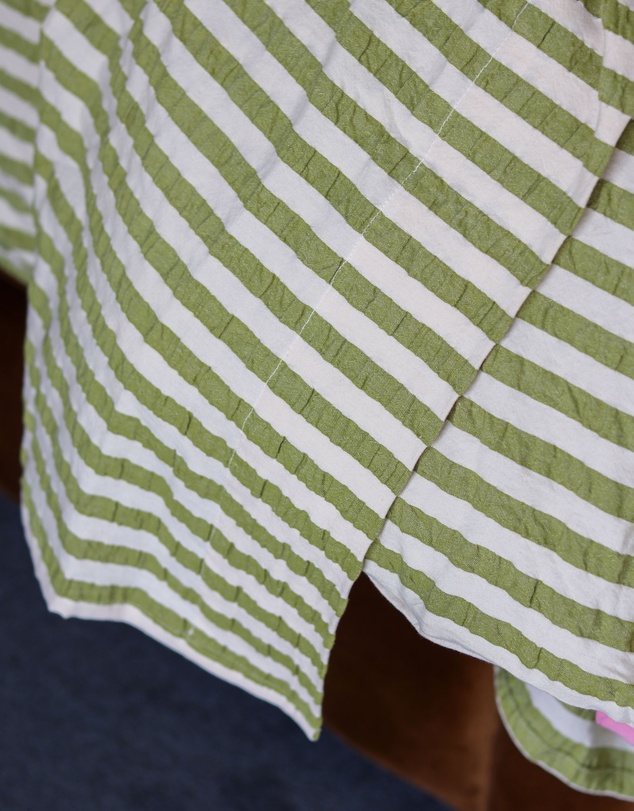 Mosey Me - Seersucker Stripe Flat Sheet