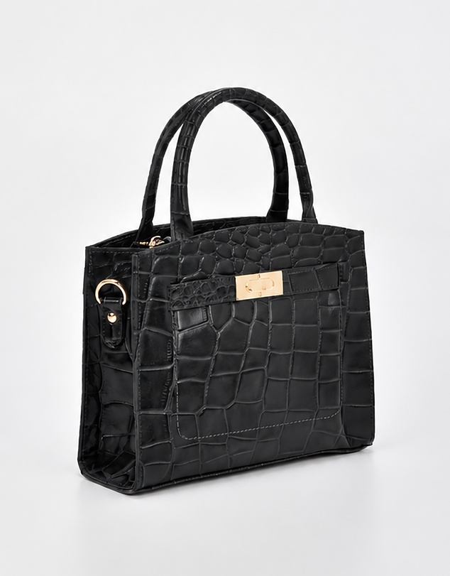 Cobb & Co - Brighton Leather Croc Crossbody
