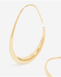 Lovisa - Waterproof Gold Plated Stainless Steel Oval Hoop Earrings
