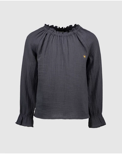 Like FLO - Fancy Woven Long Sleeve Blouse - Kids-Teens