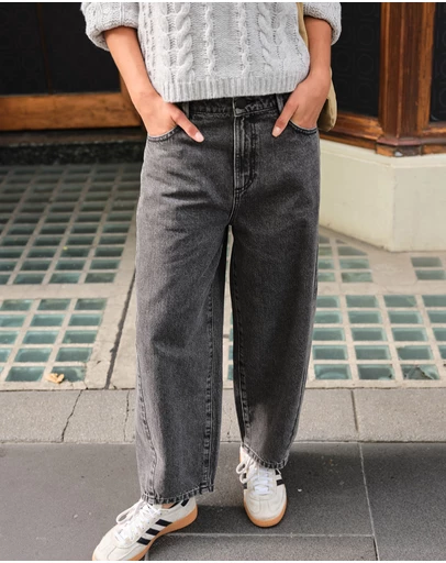 Ceres Life - Maggie Tapered Barrel Jean