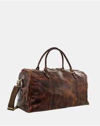 Pierre Cardin - Pierre Cardin Smooth Leather Overnight Bag