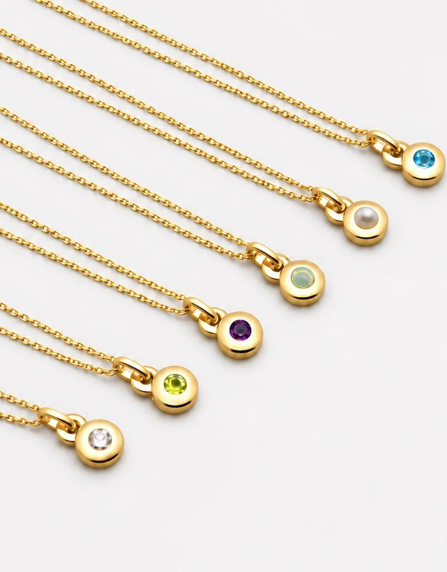 Najo - February Gold & Amethyst Birthstone Necklace