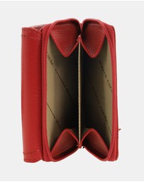 Pierre Cardin - Pierre Cardin Ladies Leather Tri-Fold Tab Wallet