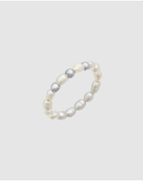 Elli Jewelry - Ring Beads Trend with Freshwater Pearls in 925 Sterling Silver