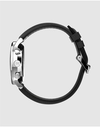 TIMEX - Timex Waterbury Classic Chronograph 40mm Stainless Steel Case with Black Leather Strap
