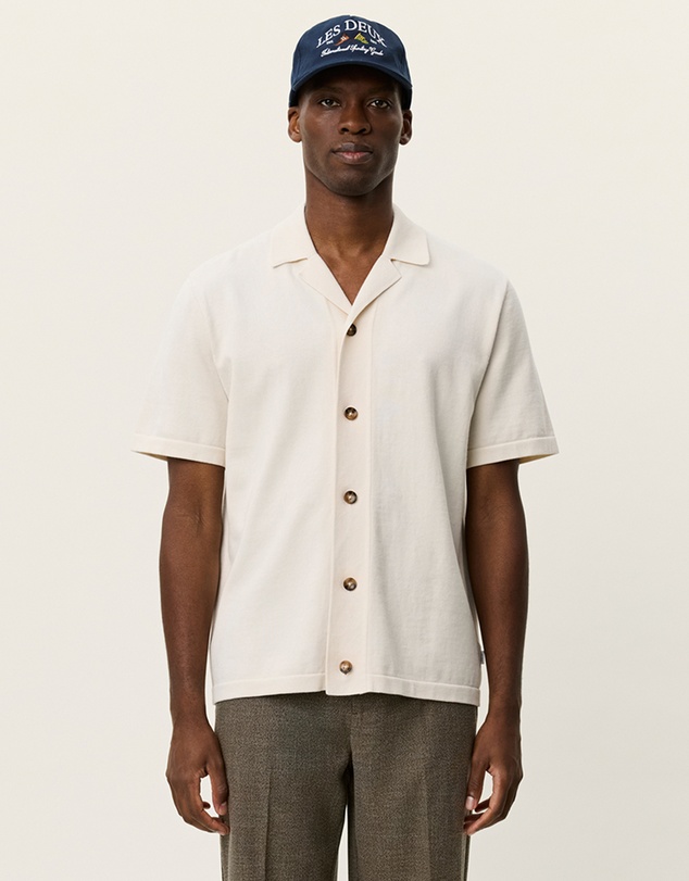Les Deux - Emmett Globe Knitted SS Shirt