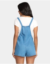 Billabong - Womens Beach Crush Denim Overalls