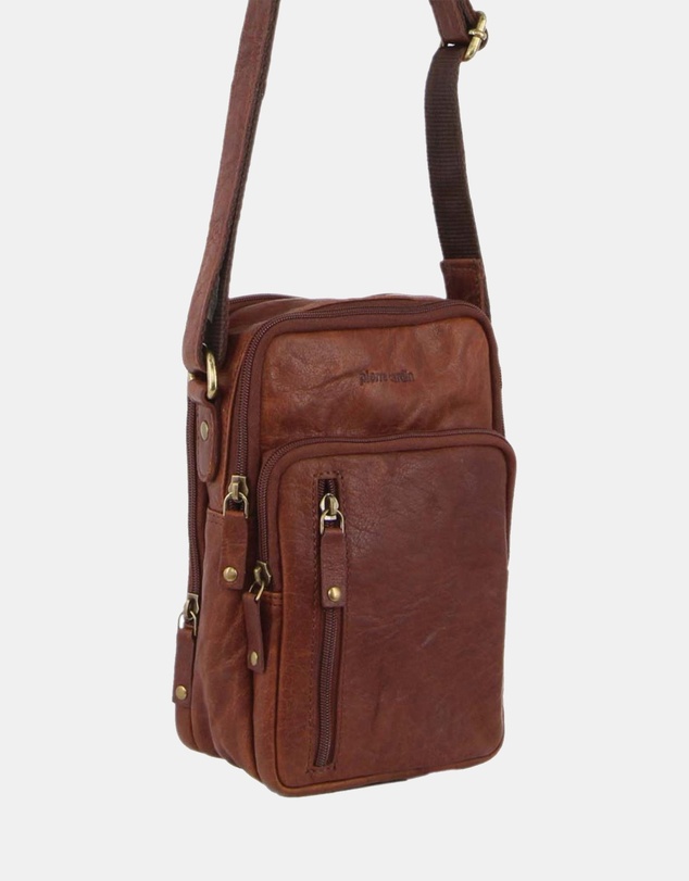Pierre Cardin - Pierre Cardin Rustic Leather Cross Body Bag