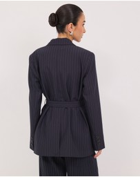 Calli - Rhode Pinstripe Blazer