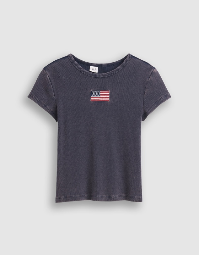 GAP - SS Perfect Rib Tee Graphic - Teens