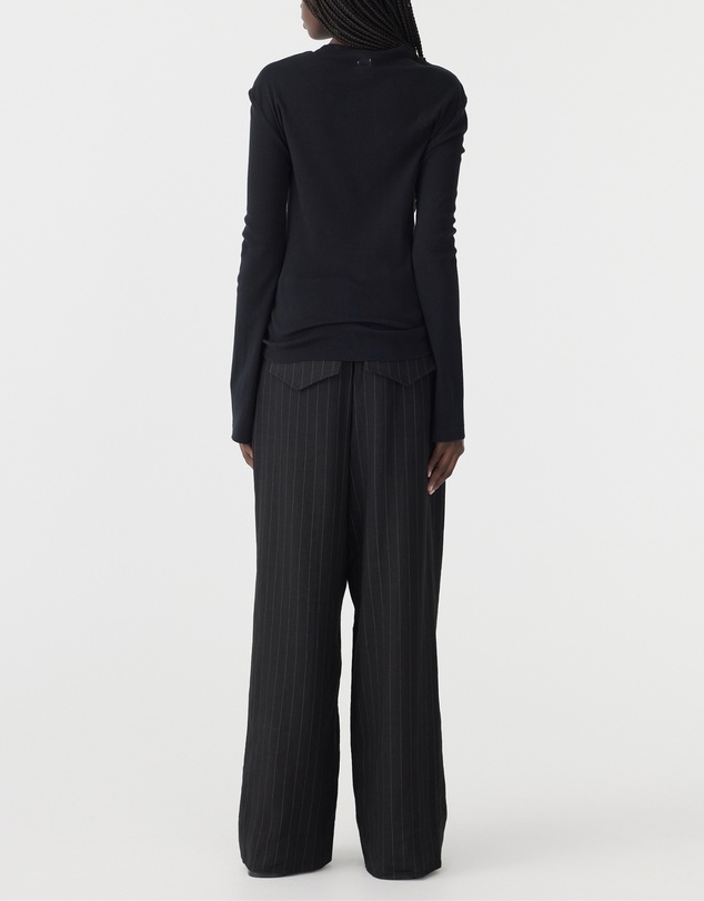 Bassike - Front Seam Rib Long Sleeve T-Shirt