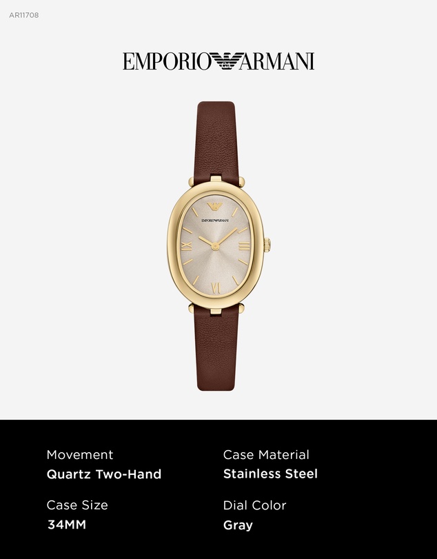 Emporio Armani - Brown Analogue Watch