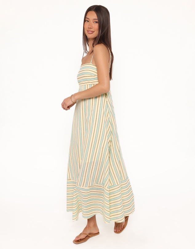 Petal & Pup - Brea Maxi Dress - Green Stripe
