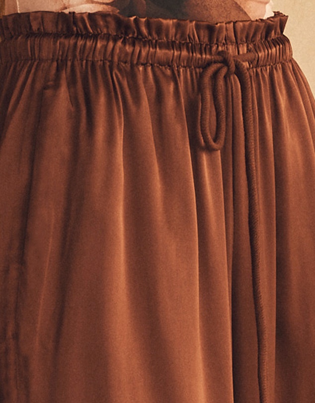 AUR OCEA - Gathered Wide Leg Pants