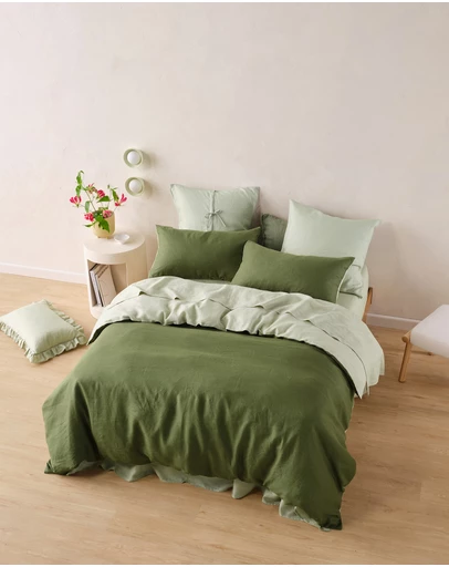 Linen House - Nimes Duet Pure Linen Quilt Cover Set