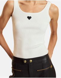 Cynthia Rowley - Heart Rib Tank