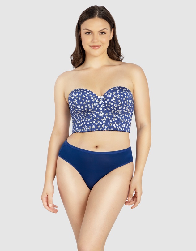Parfait - Dolly Strapless Longline Denim Bustier Bra