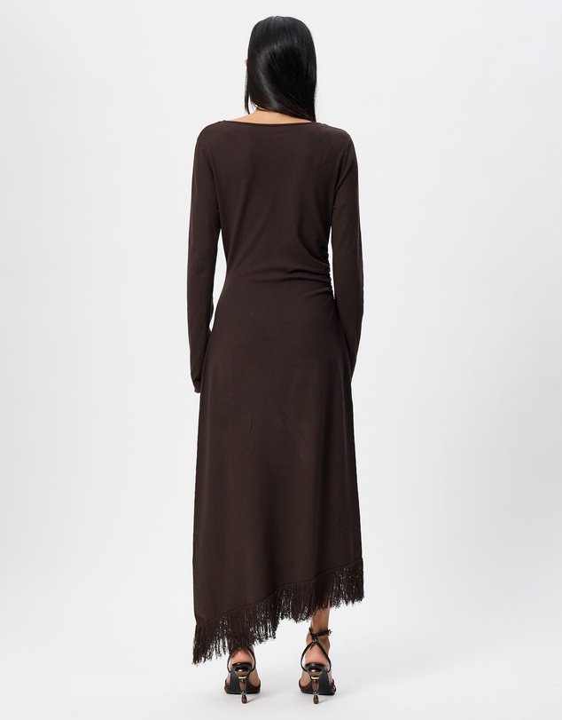& Other Stories - Asymmetric Fringe Midi Dress