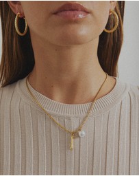 Zahar - Pearl Letter I Necklace