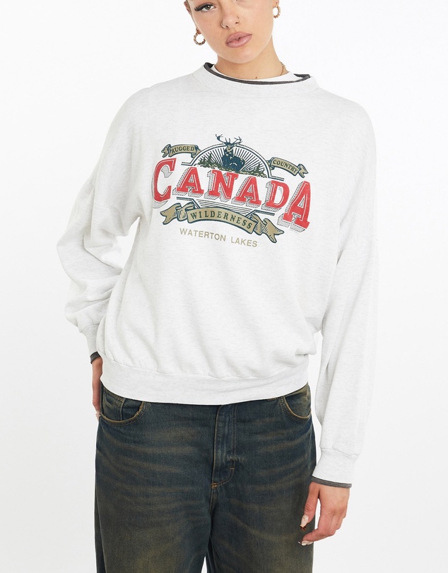 Vintage by The Real Deal - Pre Loved - Vintage 90s Canada Wilderness Wildlife Sweatshirt