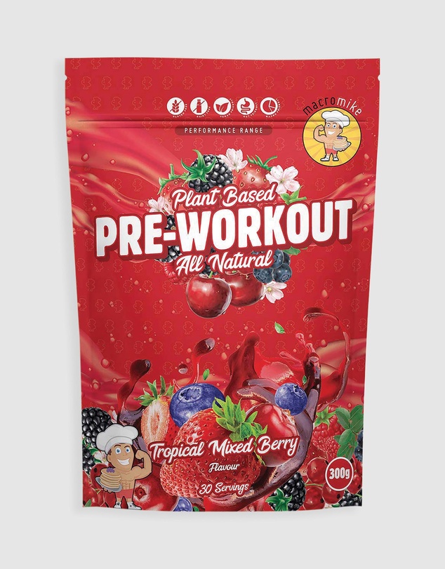 Macro Mike - Tropical Mixed Berry Pre Workout - 300g
