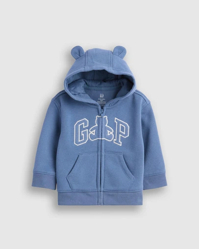 GAP - French Fleece Logo Full Zip - Babies